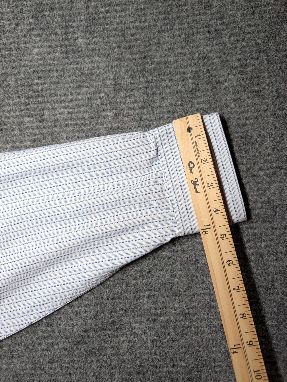 Bugatchi Light Blue Striped Dress Shirt - Picture 13 of 15